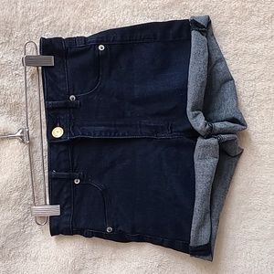 American Eagle, high-waisted, denim shorts